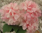 Vintage Made In Germany 3 Fabric Millinery Chrysanthemum Flowers Cluster