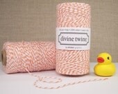 Orange and White Bakers Twine - 240 yards (720 feet) - Divine Twine