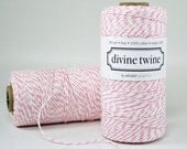 Cotton Candy - Pink and White Bakers Twine - 240 yards (720 feet) - Divine Twine