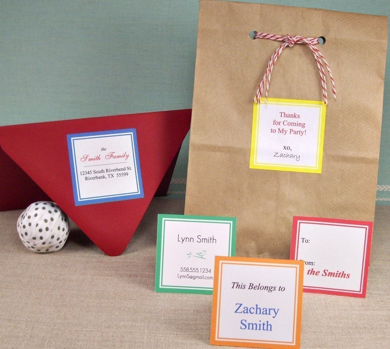 Buy gift labels and cards - Printable - EDITABLE - Boxes - Labels, Business Cards, Tags, Gift Tags, Address Labels, Party Stickers, Calling Cards - YOU Change the Text