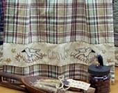 Crow Towel Band-Primitive Stitchery E-PATTERN-Instant Download