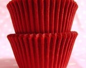 90 Cherry Red Cupcake Liners - Baking Cups