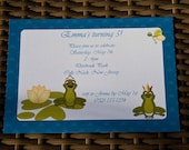 Frog Princess Birthday Party Invitations Set of 10 by Belleza e Luce Il_170x135
