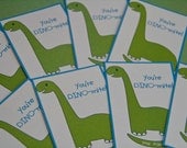 Dinosaur Valentine Card Lunchbox Notes Set of 16 by Belleza e Luce Il_170x135