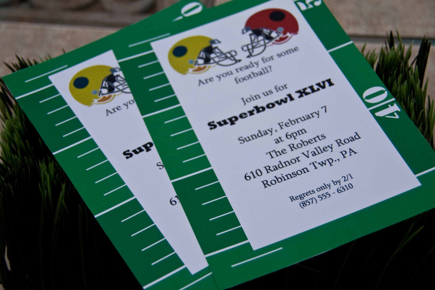 Ready for some Football Superbowl Invitations set of 10