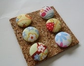 Ready to Ship - Assorted Decorative Fabric Covered Push Pin Thumbtack Set