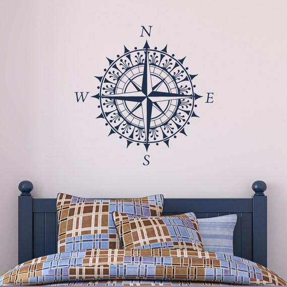 Compass - Vinyl Wall Decal Sticker Art Design