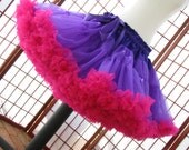 Pettiskirt Purple and Fuchsia Size X-Small Custom