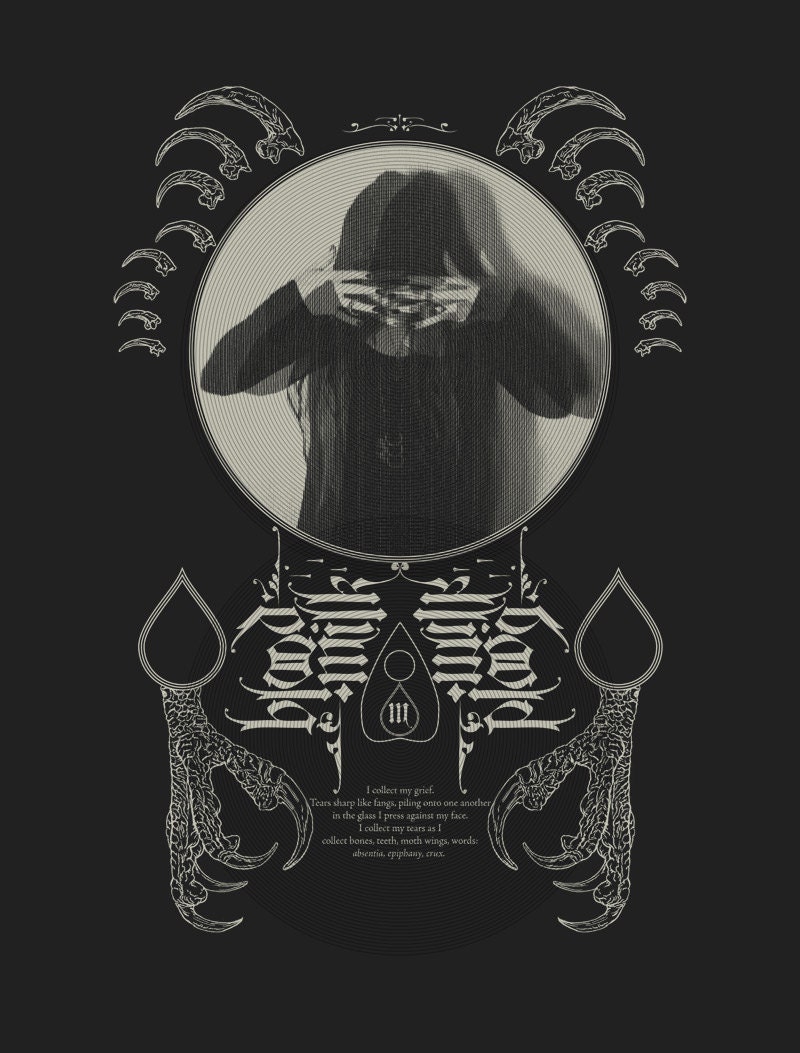 The Conjurer. Limited Edition Screen Print in Black.