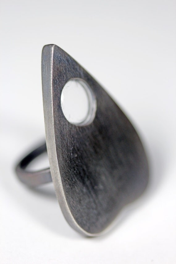 mini planchette oracle ring.