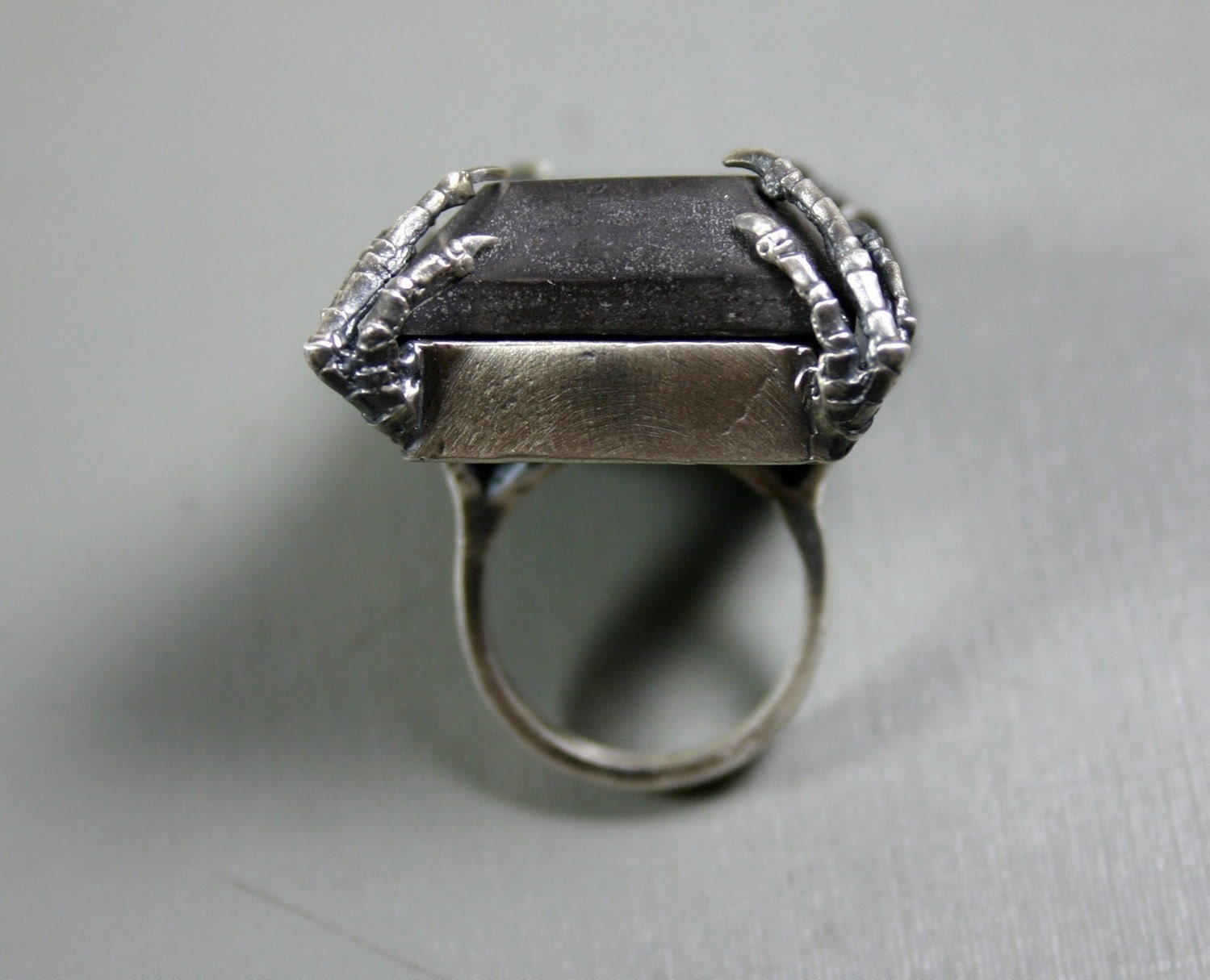 lydia. sparrow claw cocktail ring.