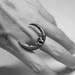 naja ring. owl talon crescent.