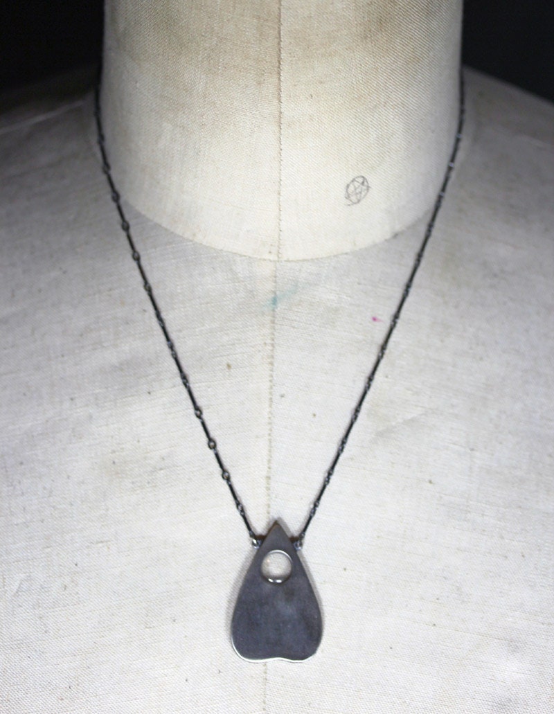 mini planchette oracle necklace.