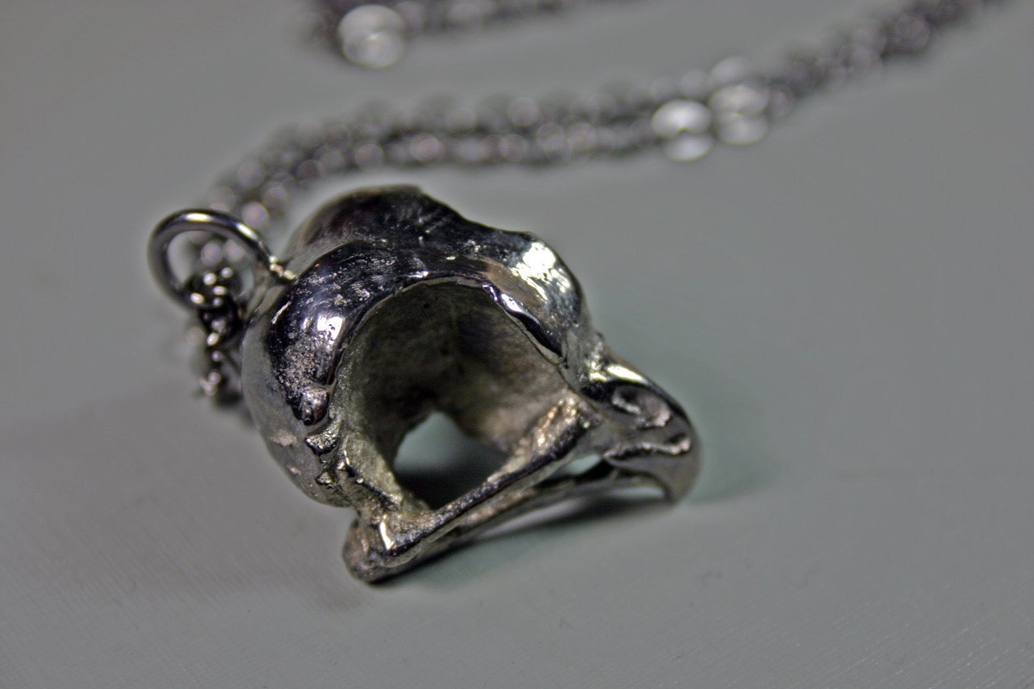 the underworld. part ii. baby owl skull necklace.