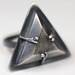 the witches. triangular mouse bone ring.
