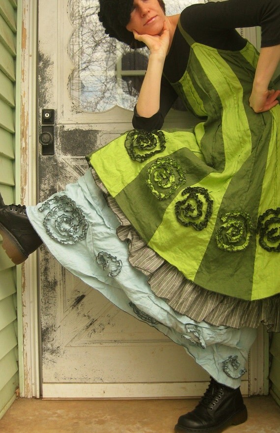 Swirly Bottom Dress