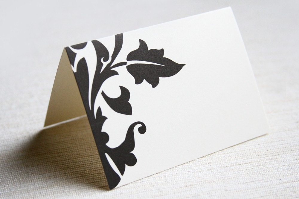 SALE - 25 Brocade Placecards - Event Placecards