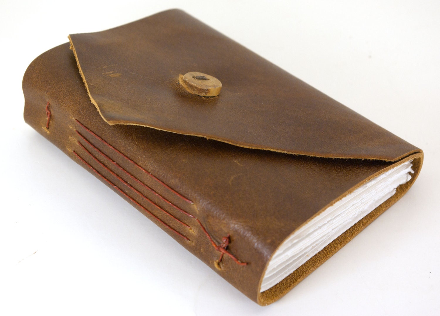 Leather Journal or Sketchbook  - Woodland Brown- - ConduitPress