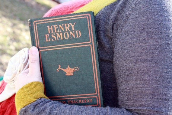 Vintage Book Clutch - Book Purse - Henry Esmond by Thackeray- christmasinjuly