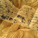 NEW DESIGN - Romantic French Blue Country Roses Fabric Hand Stamped Trim 2 Yards (300)