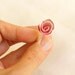 Summer Pink Enamel Metalwork Artisan Unique Designer Rose Ring