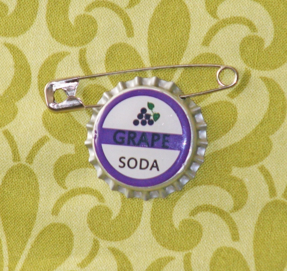 Grape soda bottlecap pin Inspired by disney up