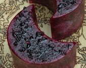 Blood Moon . Lunar Alchemy Witches Moon Candle . Lunar Magick, Samhain, Goddess Workings . Dark Earthly Moonflower, Bladderwrack and More