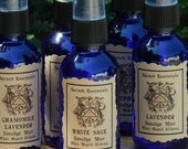 White Sage . Sacred Essentials Smudge Mist Spray 1oz . Purification of Sacred Space, Clearing, Protection, Longevity, Wisdom