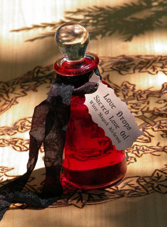 Love Drops . Sacred Love Oil . White Magick Alchemy Perfume Oil