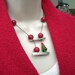 Christmas Tree Necklace Handmade