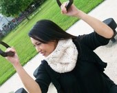 Cream Cowl Scarf