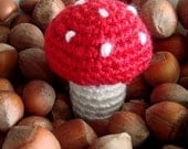 Amigurumi vegetable mushroom