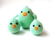 Easter Chicks spring green birds