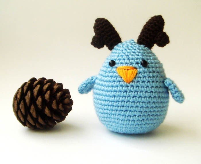 Blue Reindeer Bird