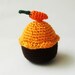 amigurumi cupcake with carrot on top
