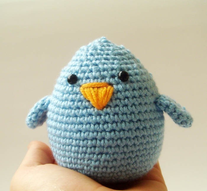 Blue Bird Crochet nursery toy