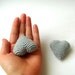 SALE Crochet  hearts (set of 2) fathers day
