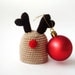 christmas hostess Egg Hat - Egg Warmer - Egg Cozy Santa's Rudolph Deer