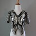 Sequin Butterfly Top / Vintage 70s Silk Sequined Top / Sequined Butterfly