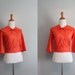 50s Sailor Blouse/ Vintage 1950s Blouse / Nautical Top / 50s Bow Blouse