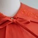 50s Sailor Blouse/ Vintage 1950s Blouse / Nautical Top / 50s Bow Blouse