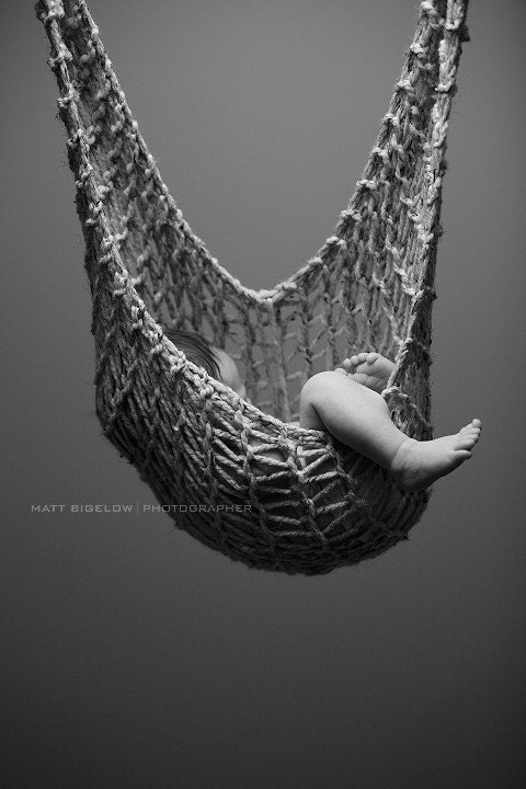 Baby Photography Prop HAMMOCK Sling Cocoon Hanging Pod Unisex Neutral You Choose Color