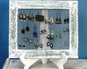 Shabby Chic EARRING HOLDER / Cream / 25 - 35 Earrings