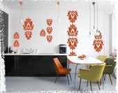 Wall Decals Rococo Wall Pattern - Vinyl Text Stickers Art Graphics