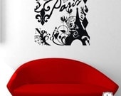 Wall Decals Paris In Love - Vinyl Text Wall Words Stickers Art Graphics