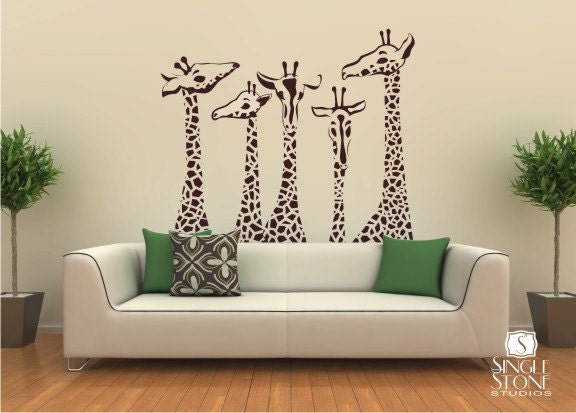 Giraffe Wall Decals - Giraffe Family Wall Stickers