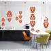 Wall Decals Rococo Wall Pattern - Vinyl Text Stickers Art Graphics