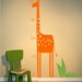 Wall Decal Growth Chart Giraffe - Nursery Vinyl Wall Decals Stickers Art