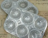 Vintage 2 Tin Doll Muffin Pans Altered Art Collage Assemblage