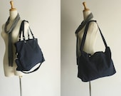 SALE - 10% OFF -  Mia in Navy blue // shoulder bag / messenger bag / diaper bag / School bag / laptop / tote / women / For Her
